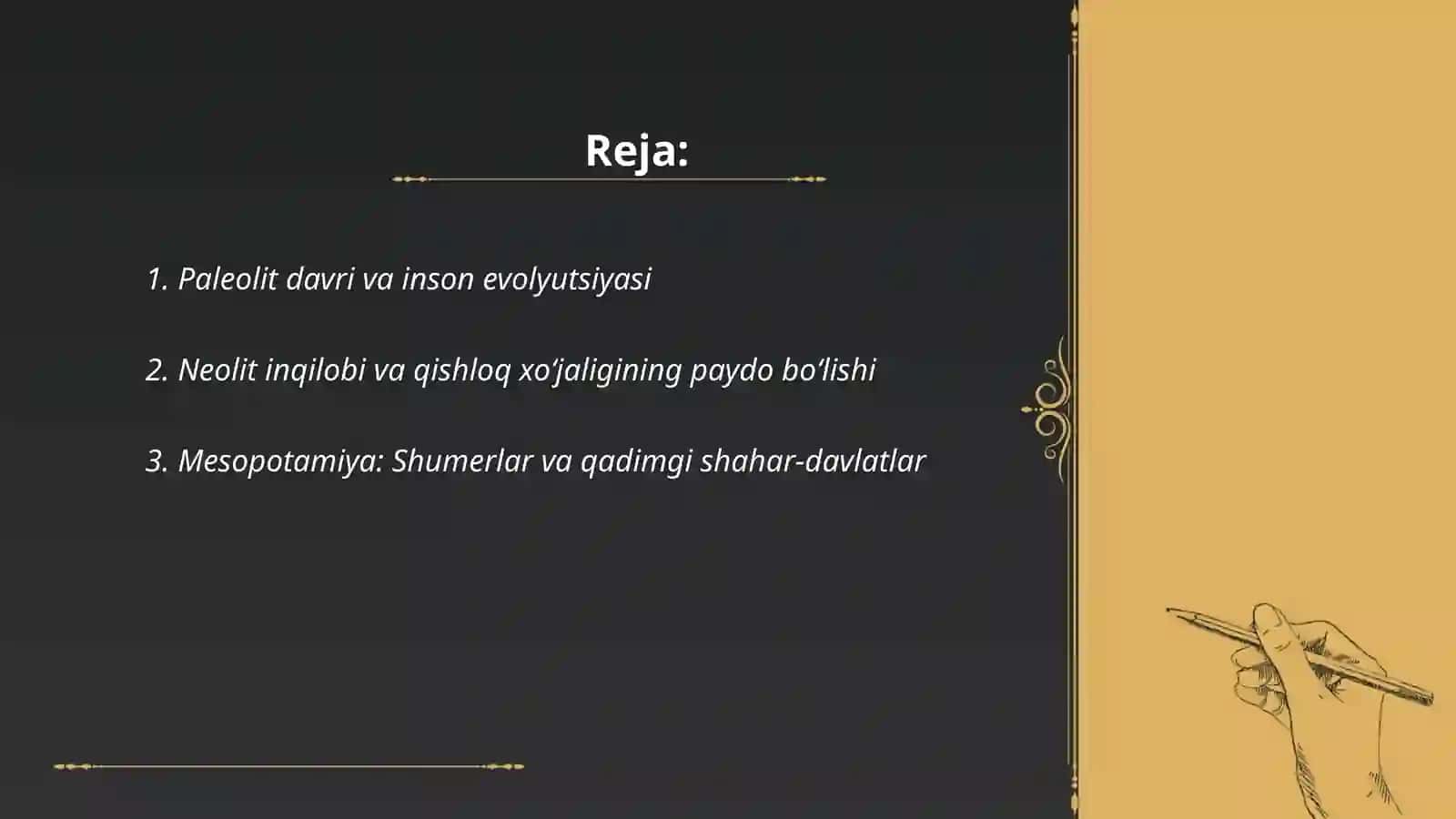 Eng Qadimgi Davrlarda Dunyo Tarixi 2