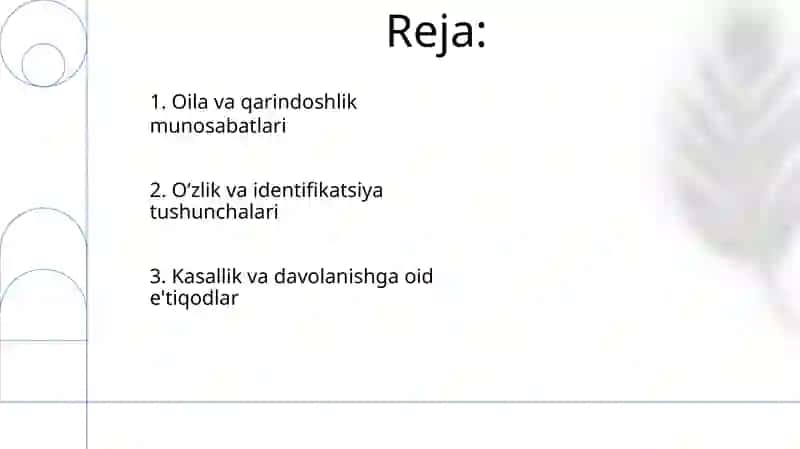 Kasallik va davolanishga oid e'tiqodlar 2