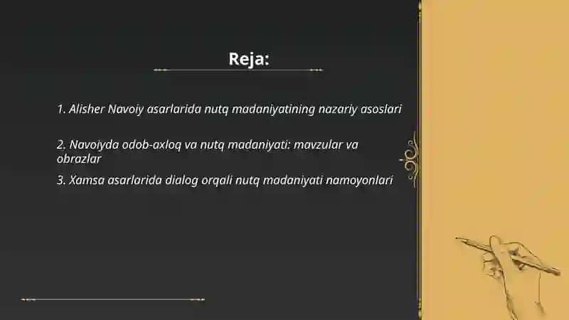 Alisher Navoiy asarlarida nutq madaniyatiga doir o'rinlar 2