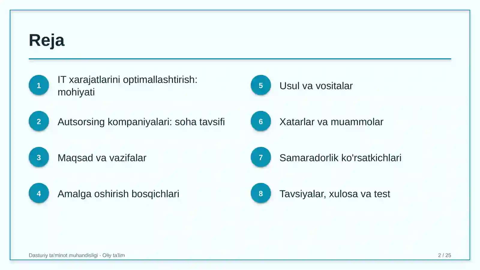 Autsorsing kompaniyalarida IT xarajatlarini optimallashtirish 2
