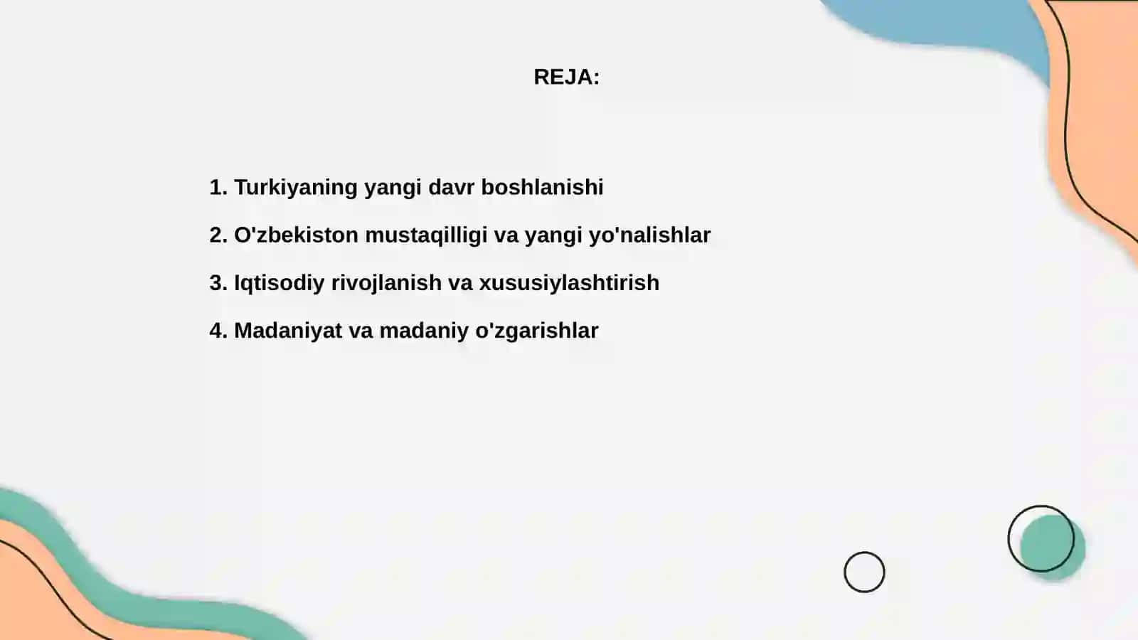 Turkiyaning yangi davr tarixi 2