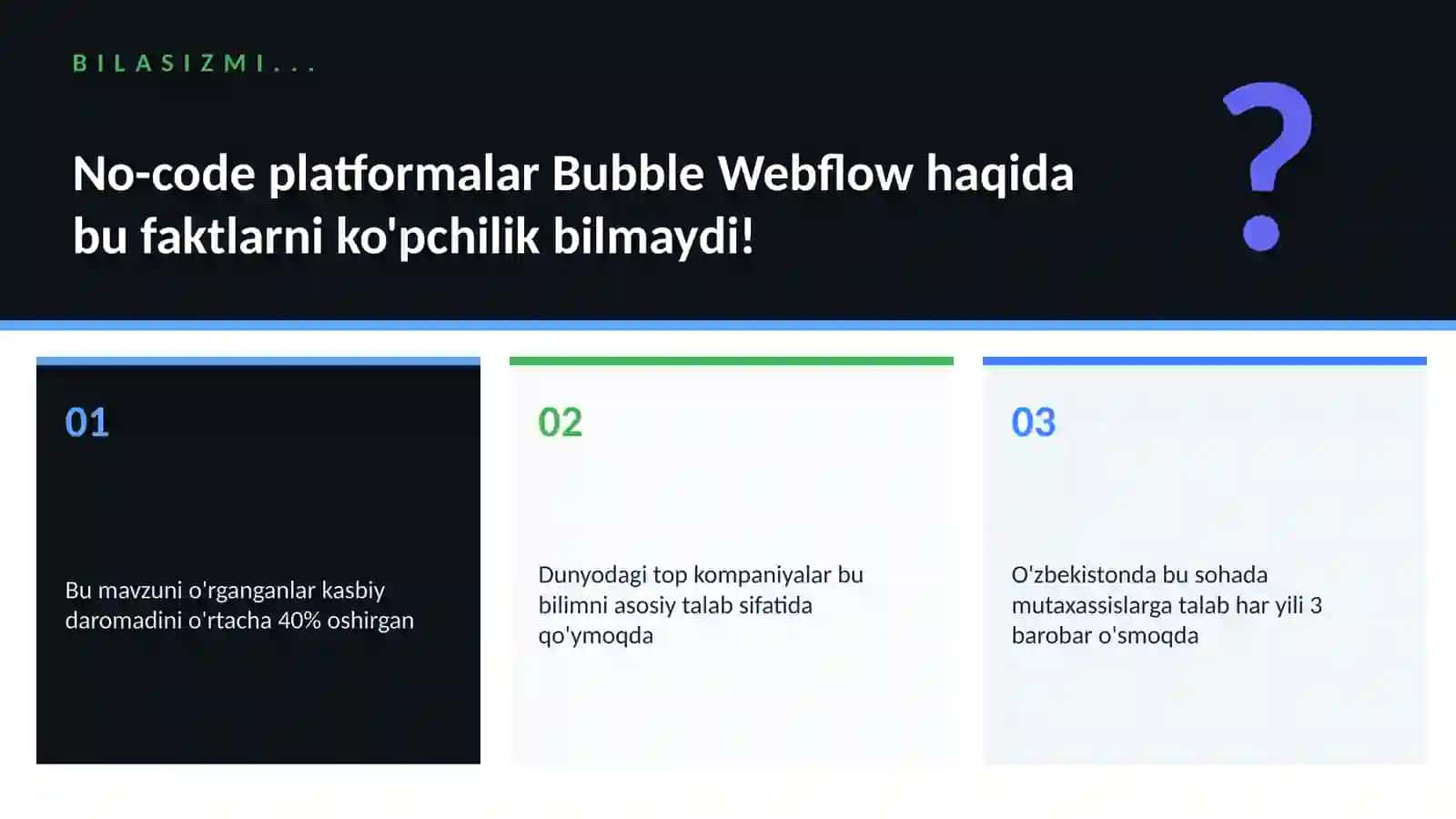 No-code platformalar Bubble Webflow 2