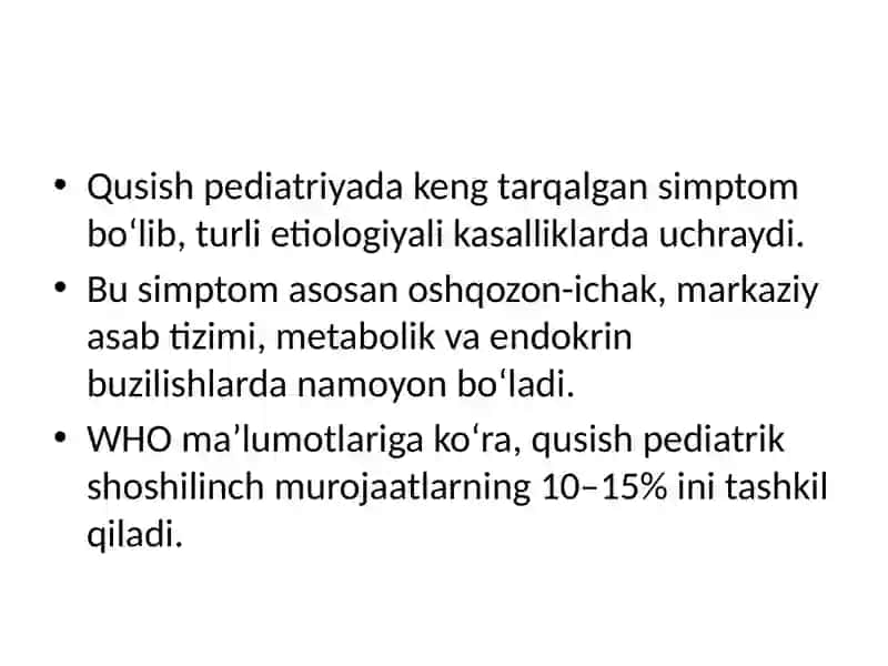 Bolalarda qusish sindromi 2