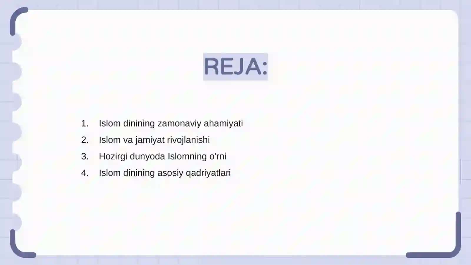 Islom dinining zamonaviy ahamiyati 2