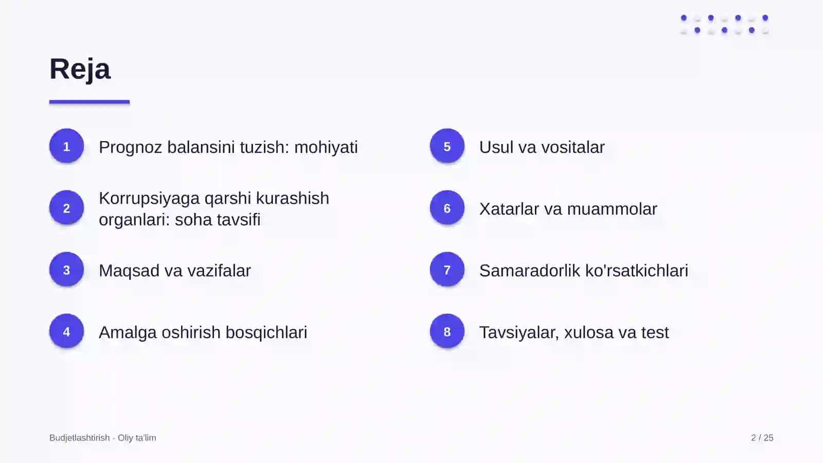 Korrupsiyaga qarshi kurashish organlarida prognoz balansini tuzish 2