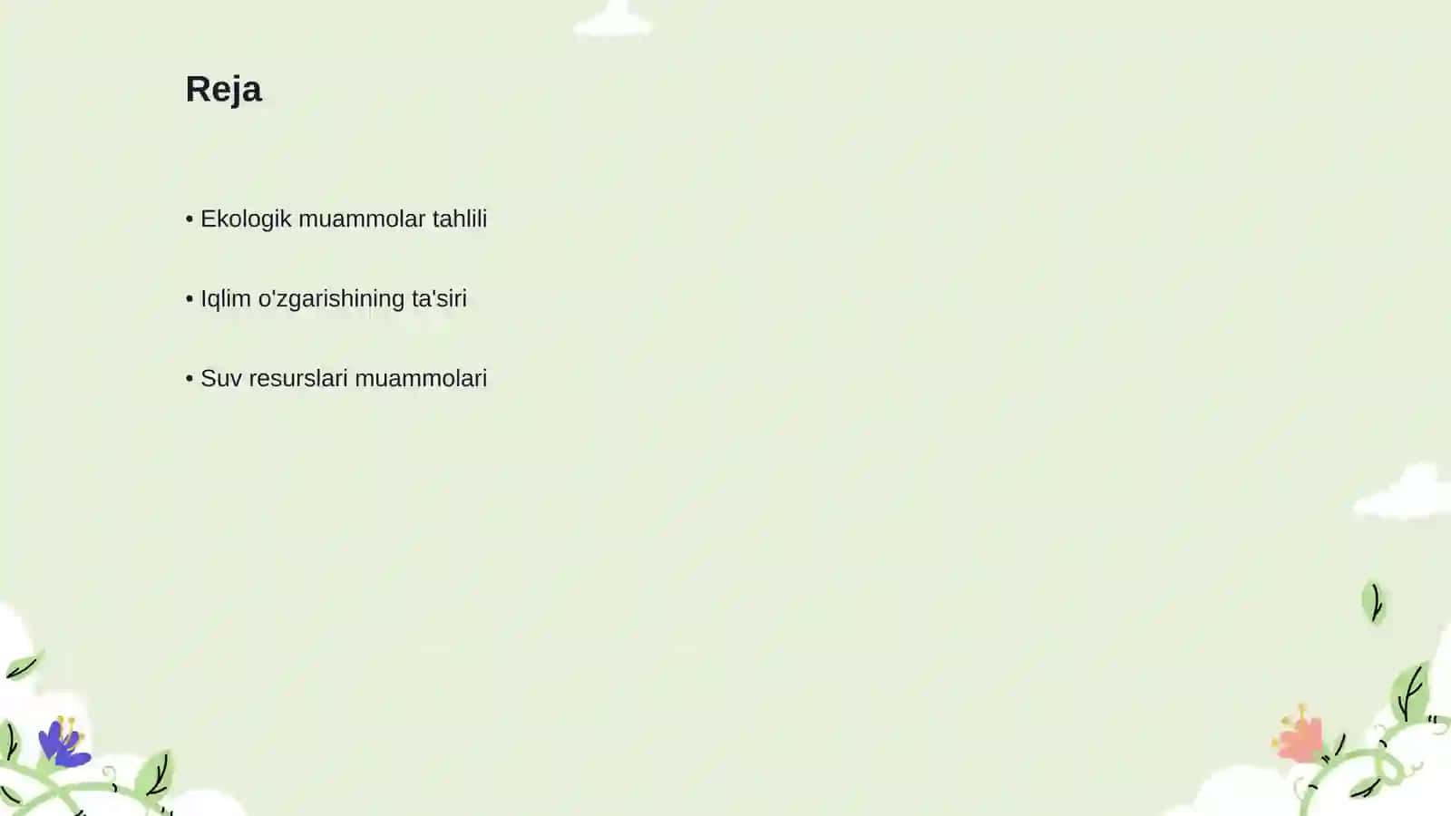 Ekologik muammolar va ularning oldini olish yo‘llari 2
