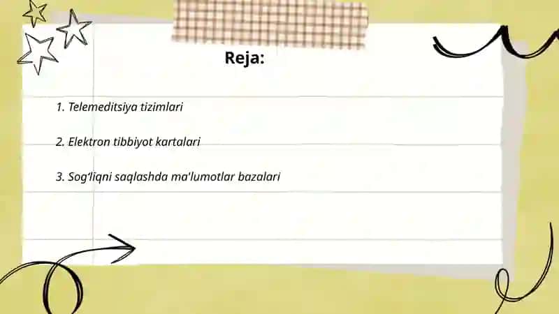 Telemeditsiya tizimlari 2