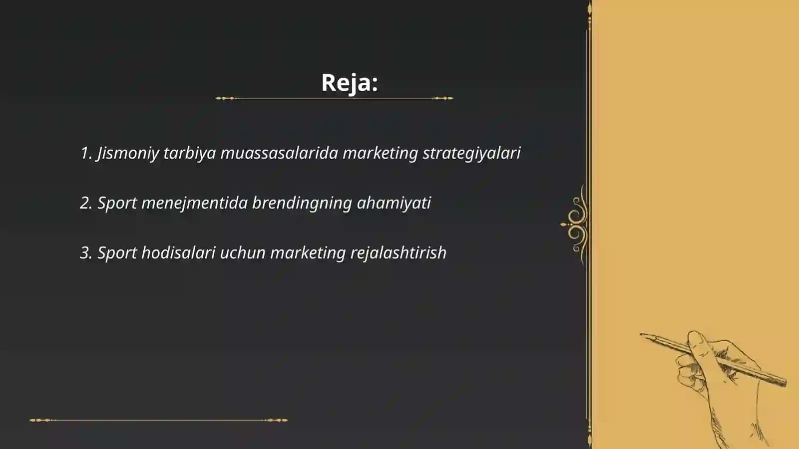 Jismoniy tarbiya va sport menejmenti tizimida marketing 2