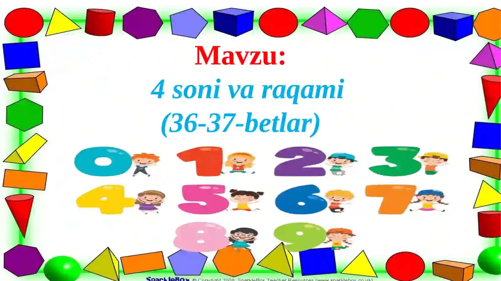 4 soni va raqami 2