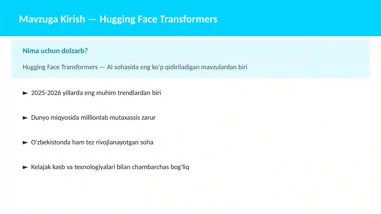 Hugging Face Transformers 2