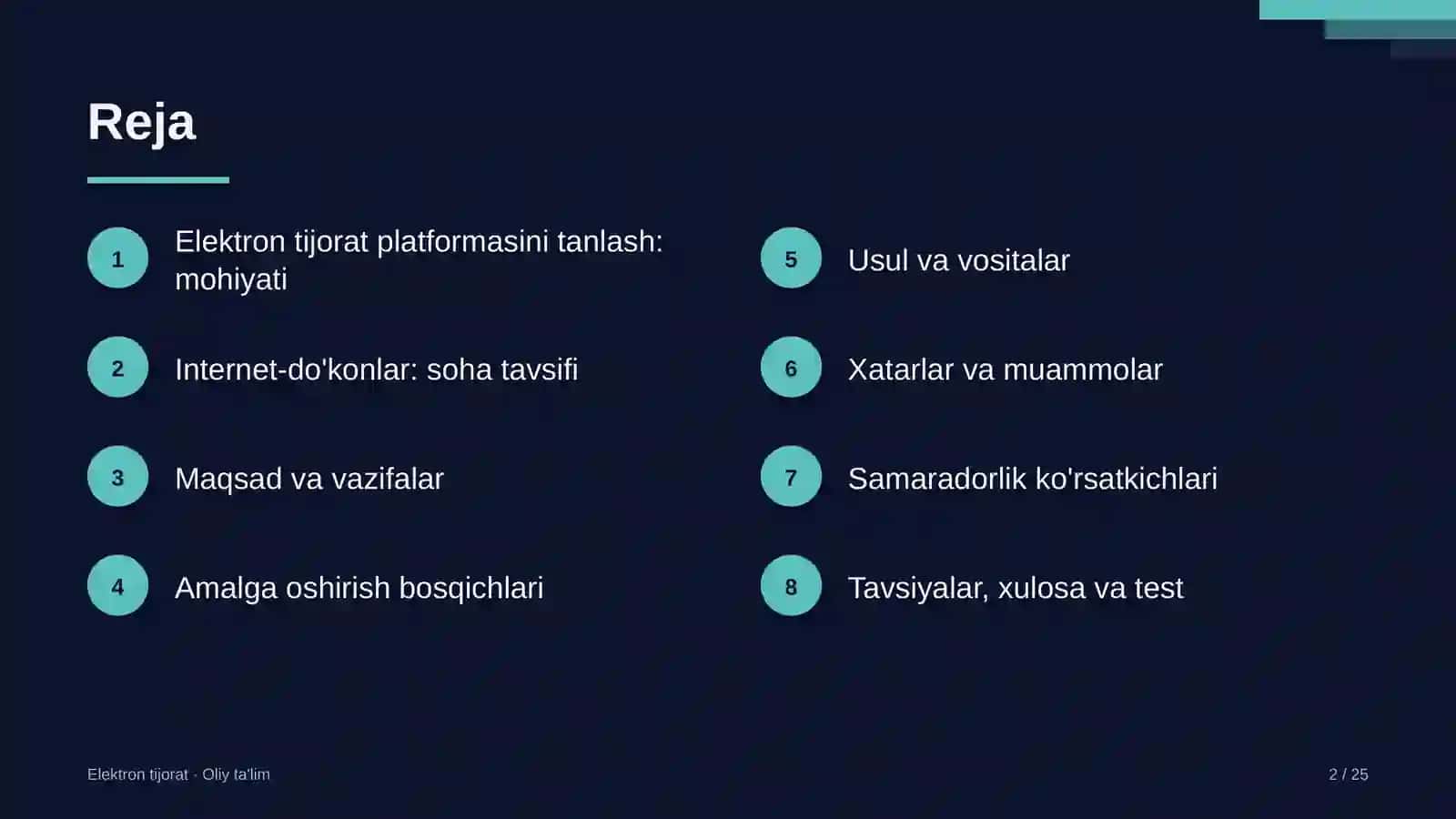 Internet-do'konlarda elektron tijorat platformasini tanlash 2