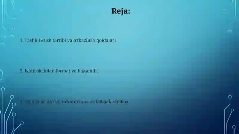 Shaxmat olimpiadalarining oʻtkazilish tartibi 2