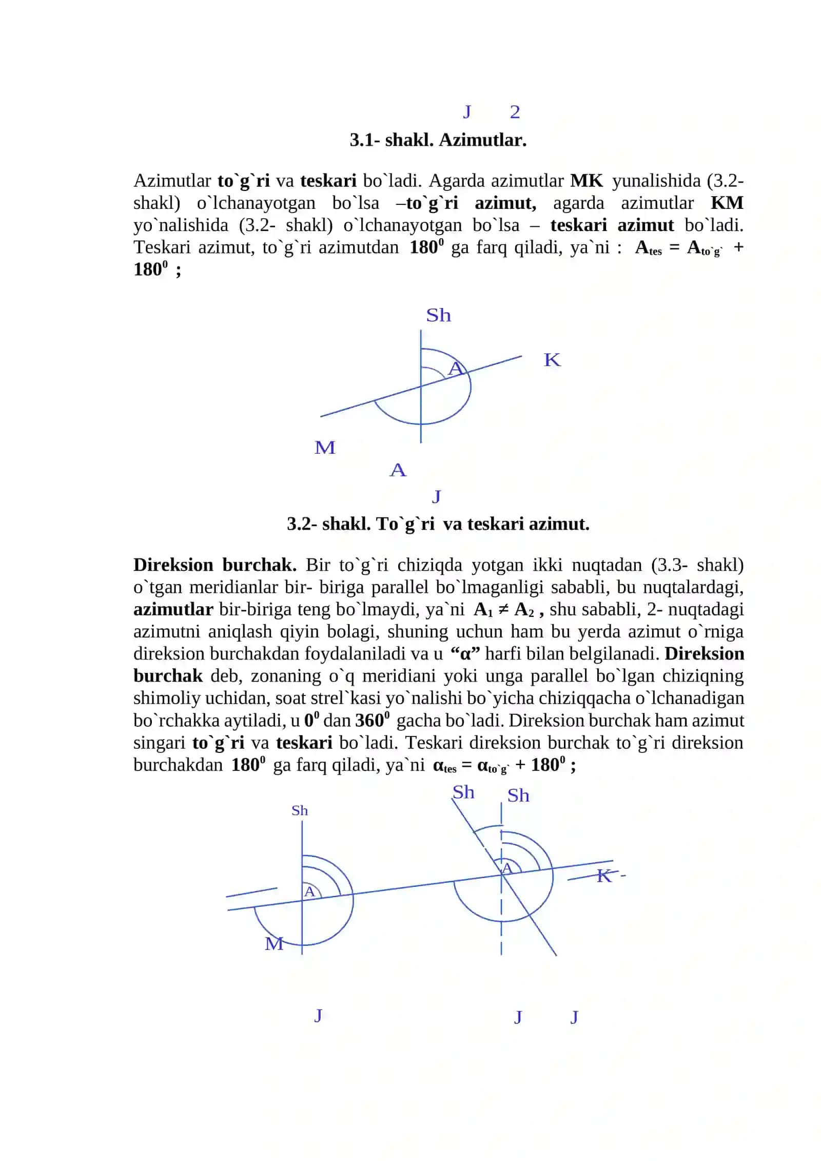 Topografik kartada bajariladigan mashqlar. Topografik kartada gorizontallari boʻyicha bajariladigan mashqlar. 2
