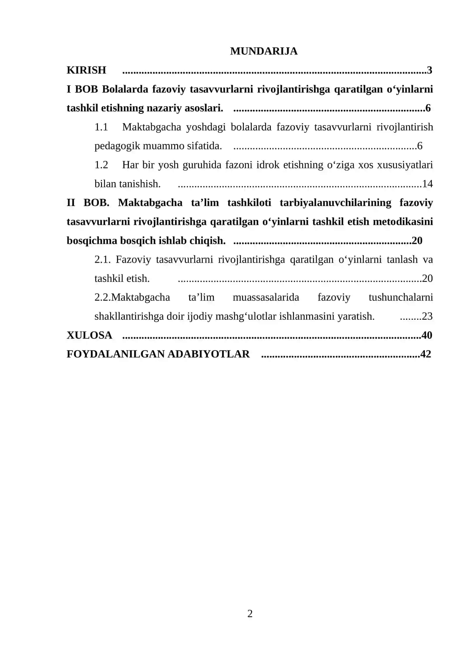 Matematik tasavvurlarni shakllantirish nazariyasi va texnologiyalari 2