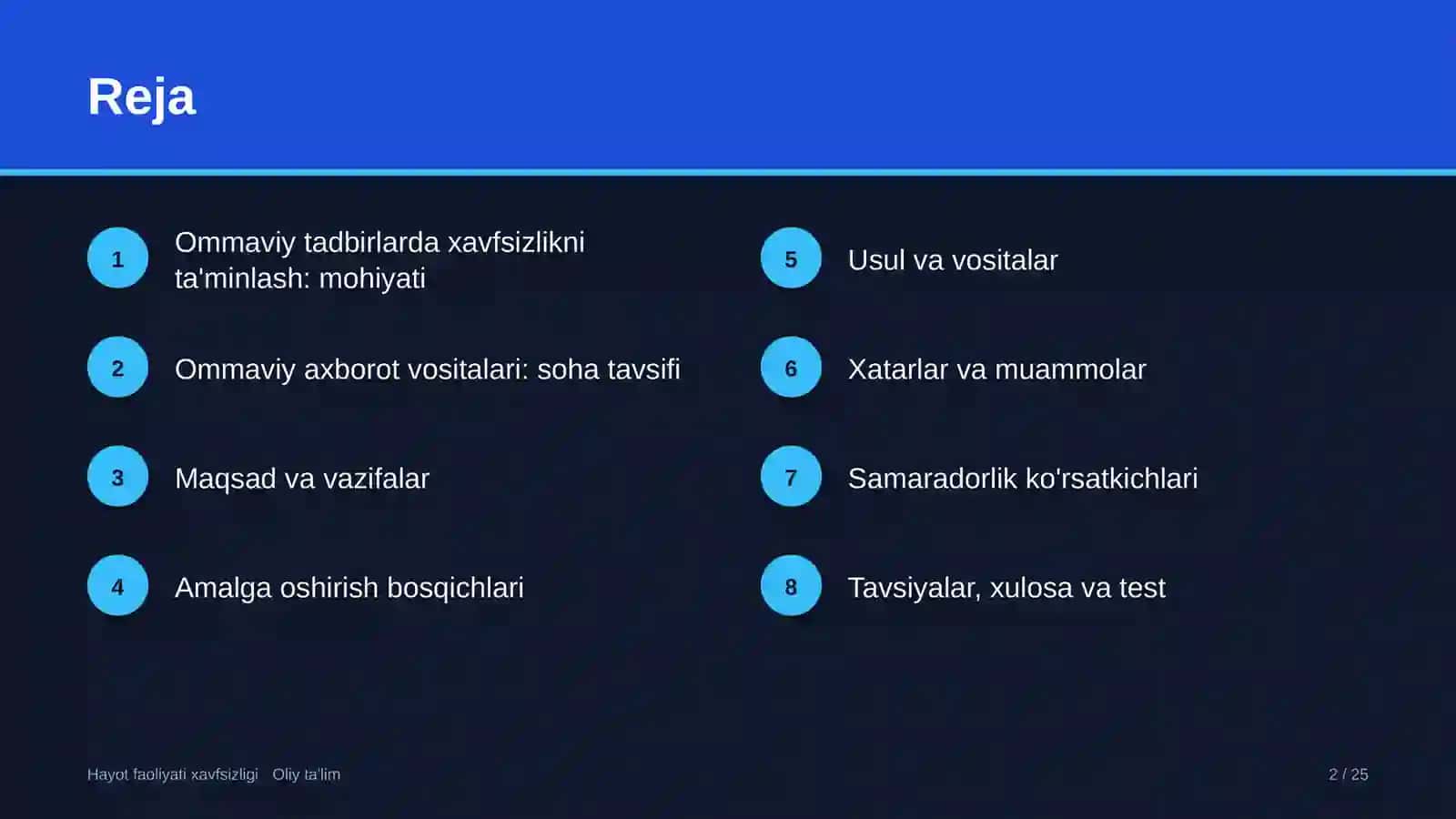 ommaviy axborot vositalarida ommaviy tadbirlarda xavfsizlikni ta'minlash 5545 2