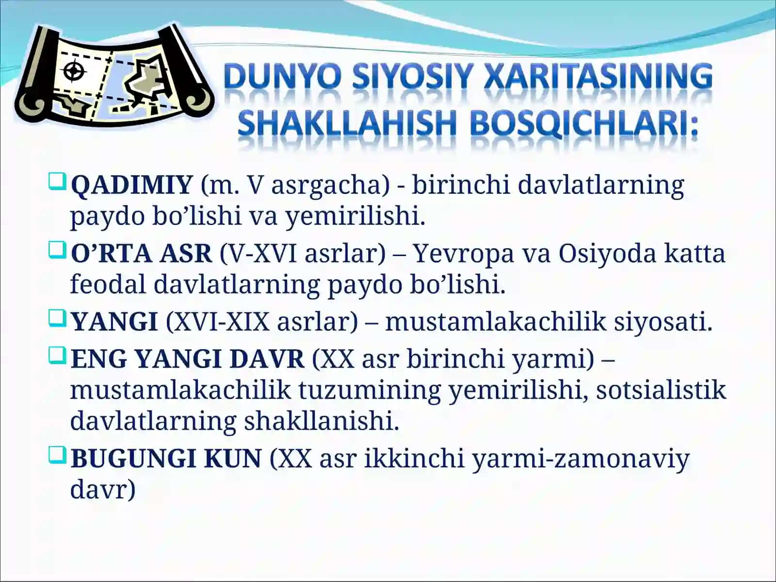 Tarix davrlar 2
