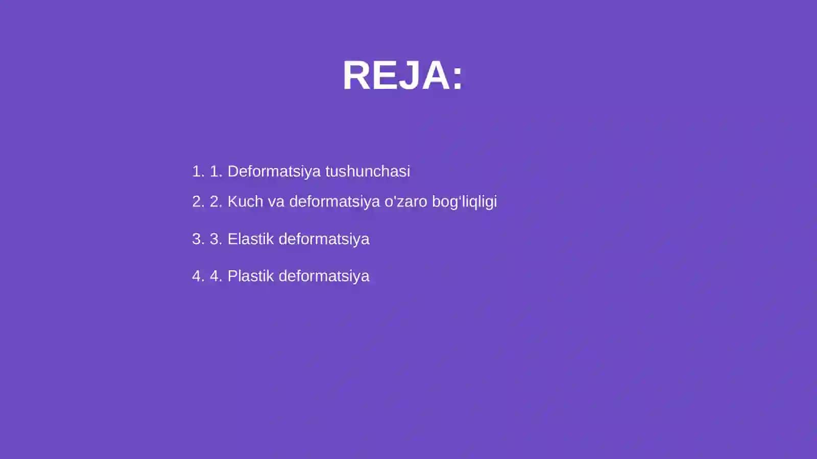 Deformatsiya va uning turlari 2
