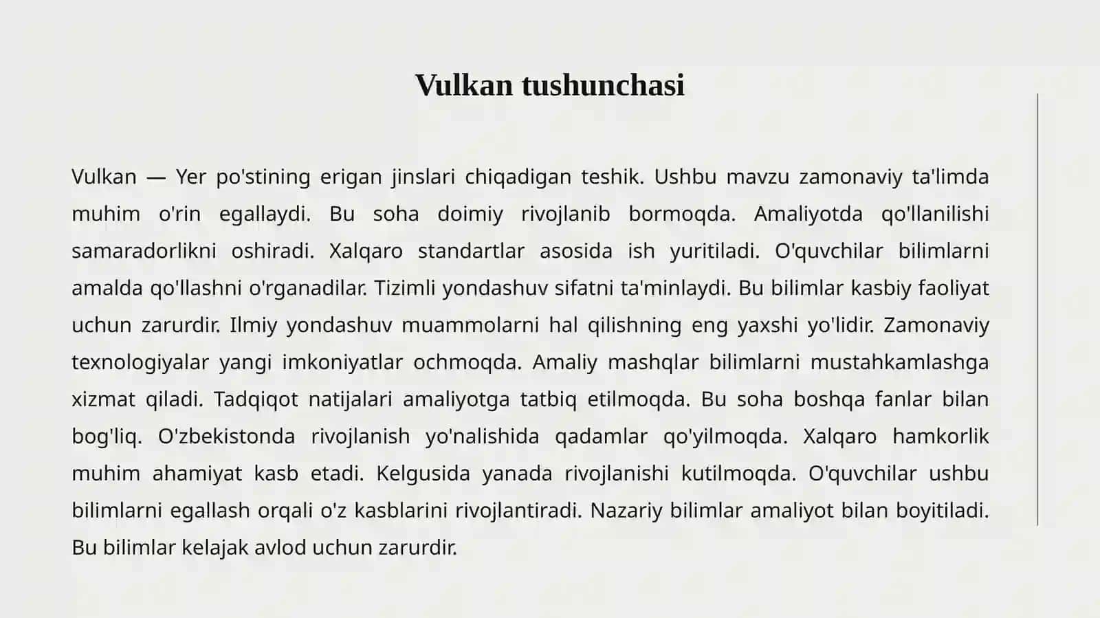 Vulkan VA Mahsulotlari 2