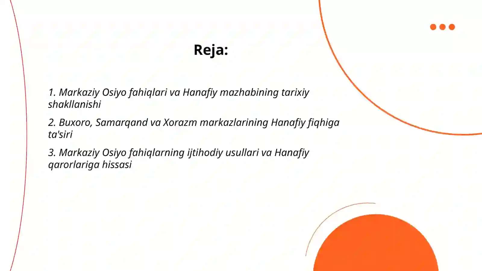 Hanafiy mazhabi rivojida Markaziy Osiyo fahiqlarining roli va hissasi 2