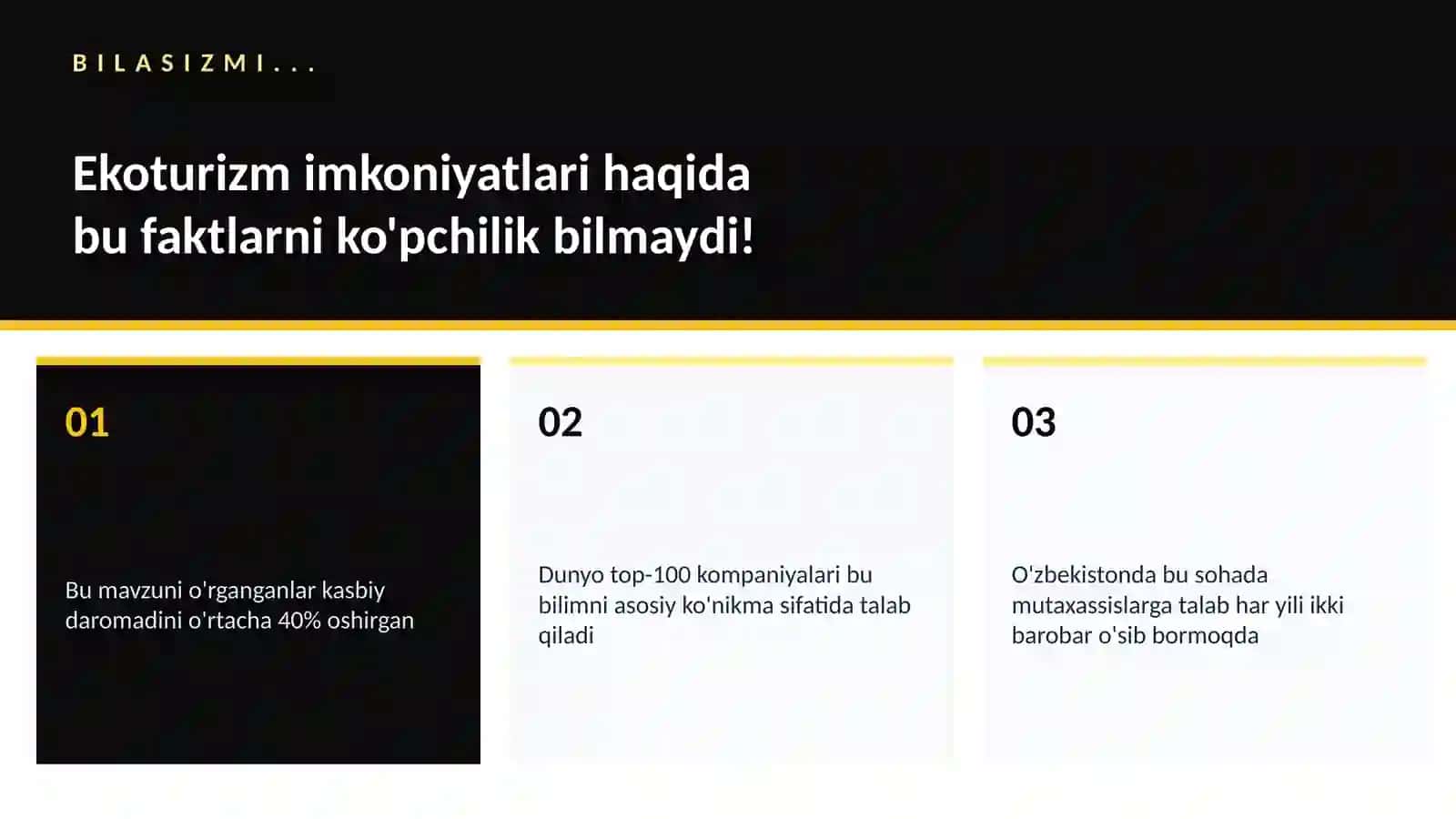 Ekoturizm imkoniyatlari 2