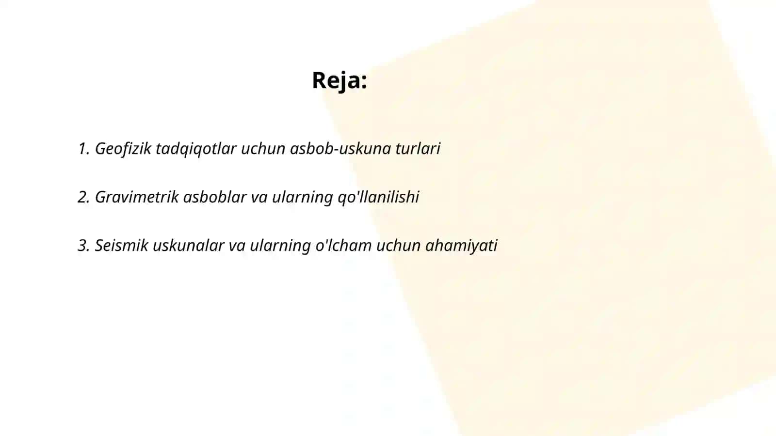 Kon geofizikasidagi asbob-uskuna va jihozlar 2