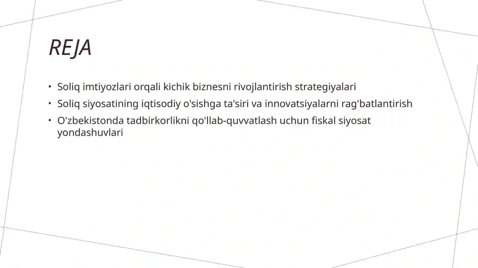 Soliq imtiyozlari orqali kichik biznesni rivojlantirish strategiyalari 2