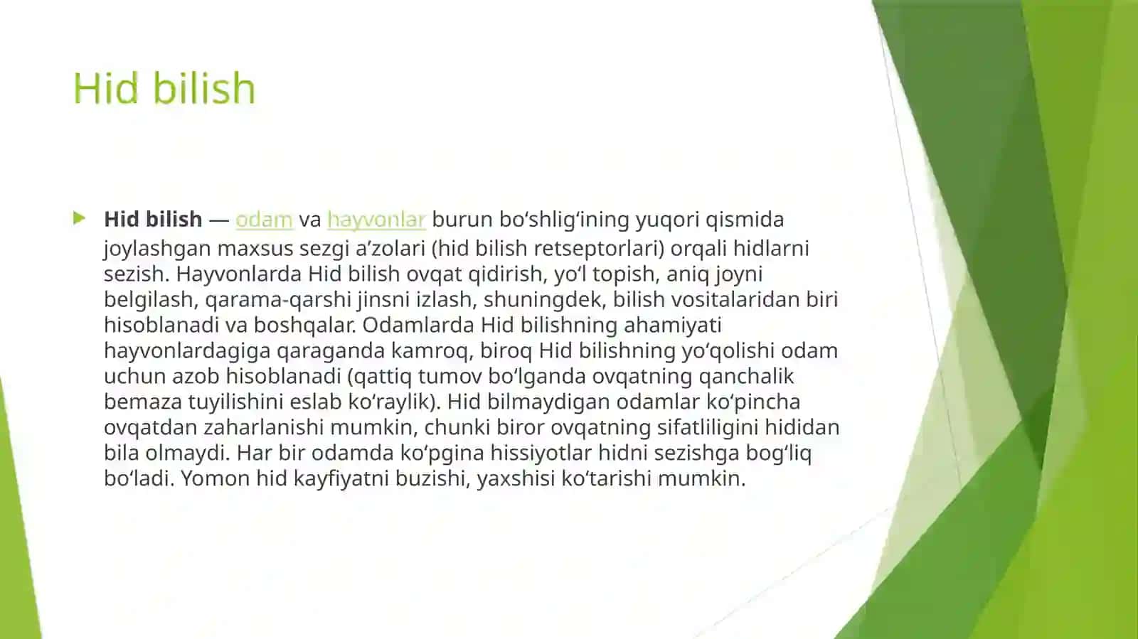 Rangniko’rishdarajasinianiqlash, tam bilishvahid bilishanazilatoriningo’zarohamkorligi 2