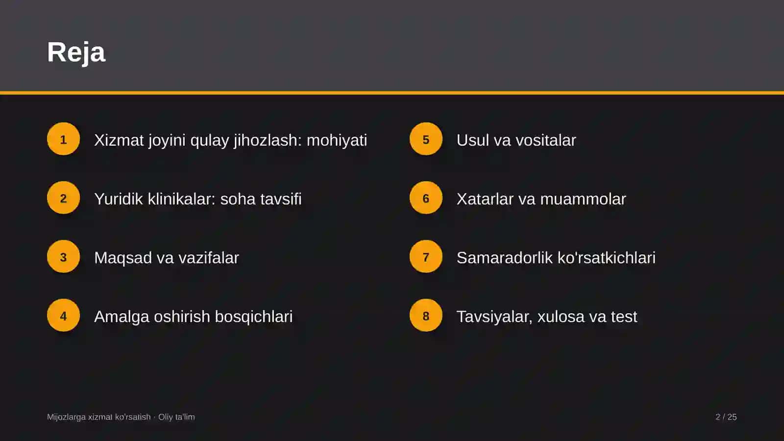 Yuridik klinikalarda xizmat ko'rsatish joyini mijozlarga qulay jihozlash 2