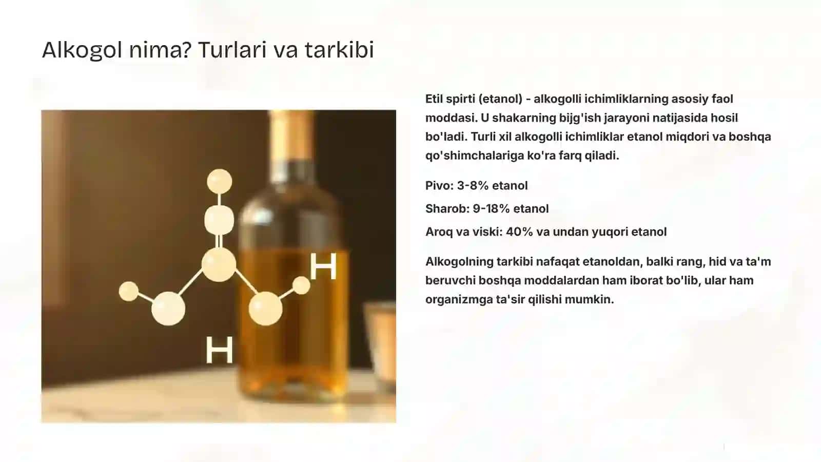Etil spirti: Alkogolizm va uning asoratlari 2