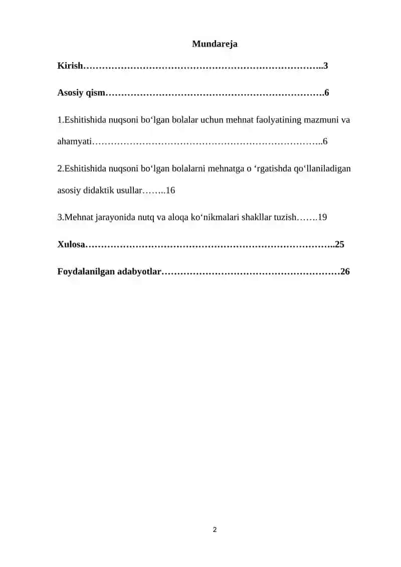 Maktabgacha yoshdagi eshitishda nuqsoni bo’ lgan bolalarni mehnatga  o‘ rgatish tizimdagi dikdatik usullar 2