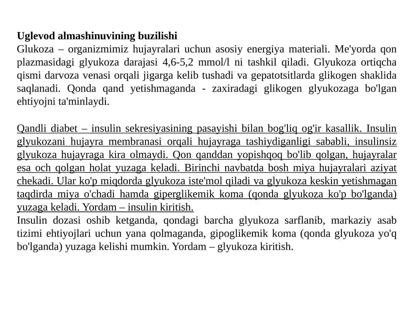 Oqsil almashinuvining buzilishi 2