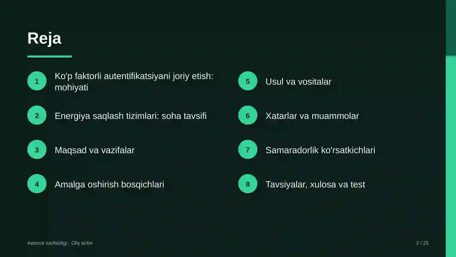 Energiya saqlash tizimlarida ko'p faktorli autentifikatsiyani joriy etish 2