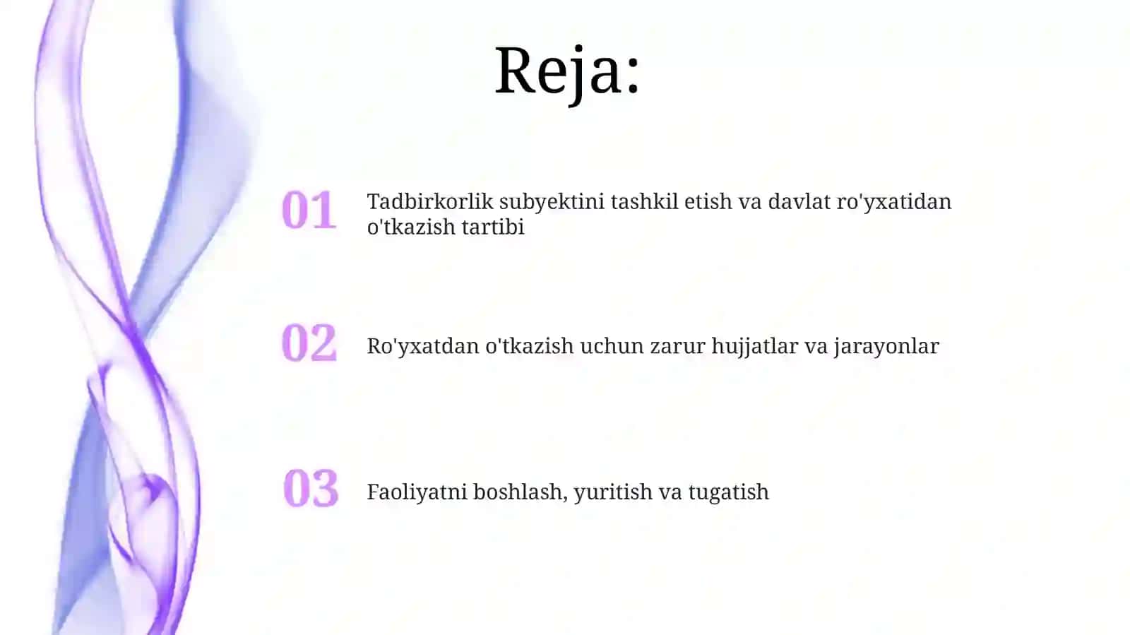 Tadbirkorlik korxonalarini tashkil etish va davlat royxatidan otkazish tartibi 2