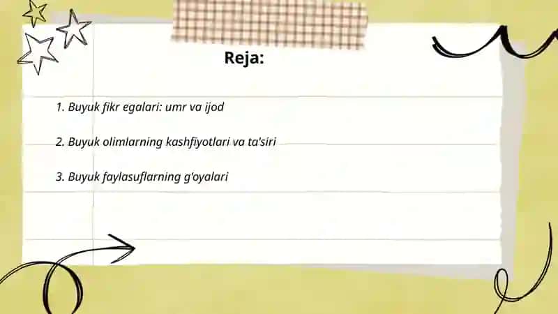 Buyuk fikr egalari: umr va ijod 2