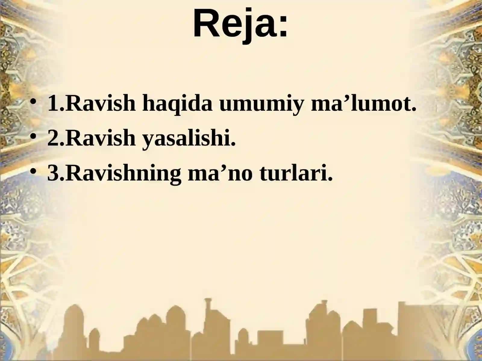 Ravish so‘z turkumi 2
