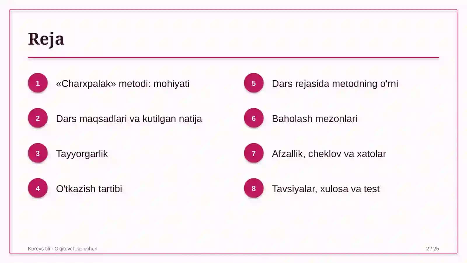 koreys tili darslarida charxpalak metodidan foydalanish 8663 2