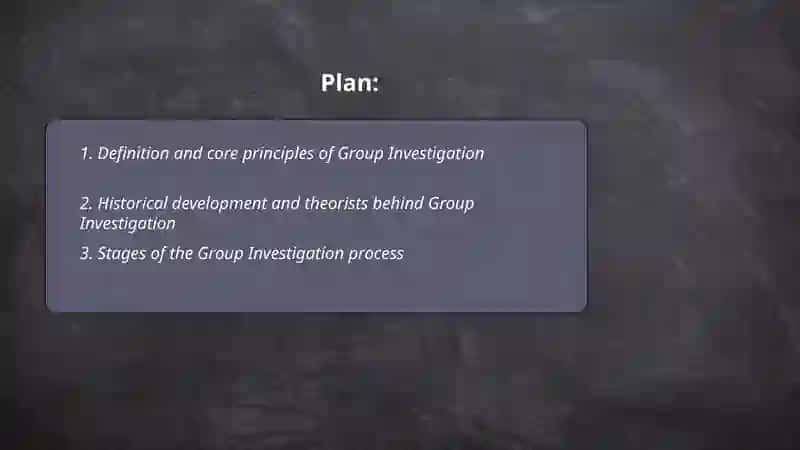 Group Investigation 2
