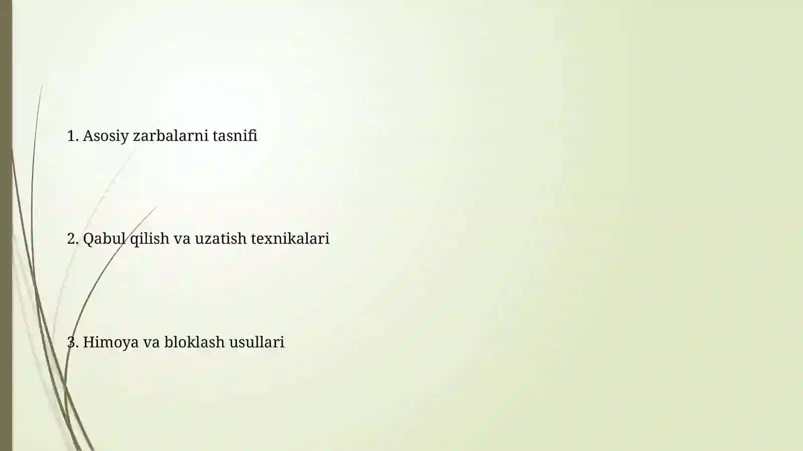 Voleybol óyin texnikasining tasnifi 2