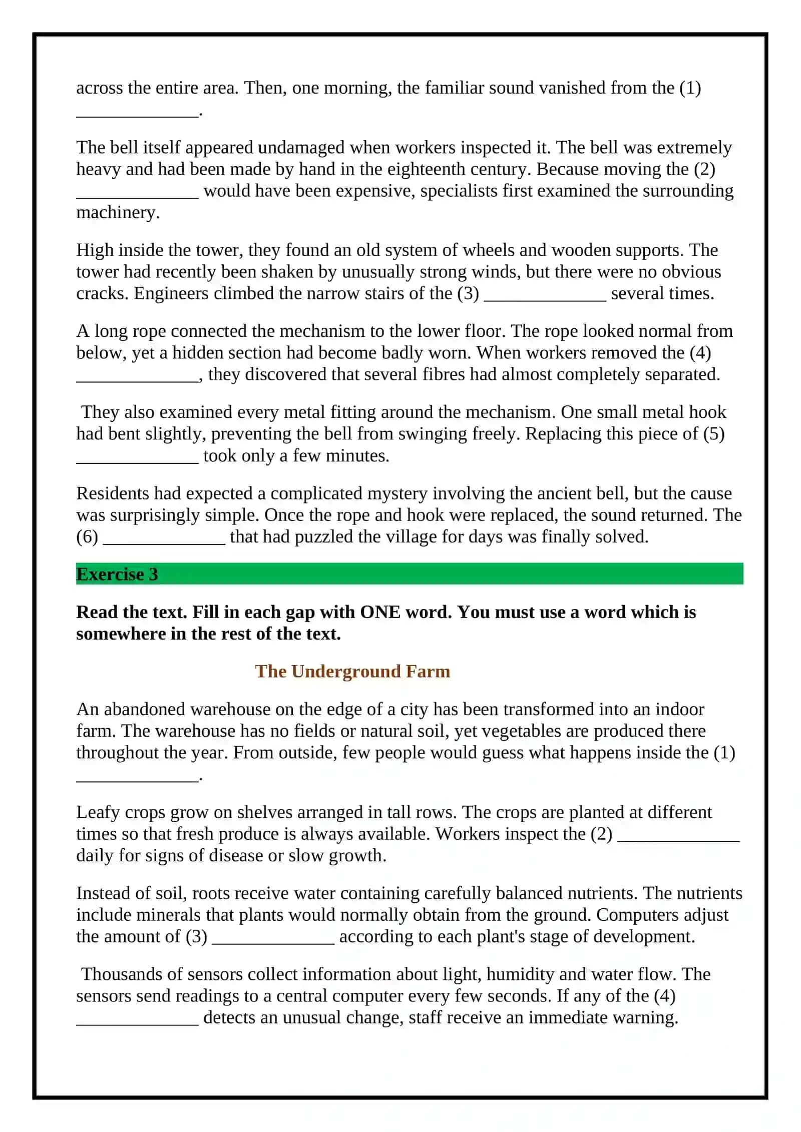 Reading Part1 (Advanced Tests) 2