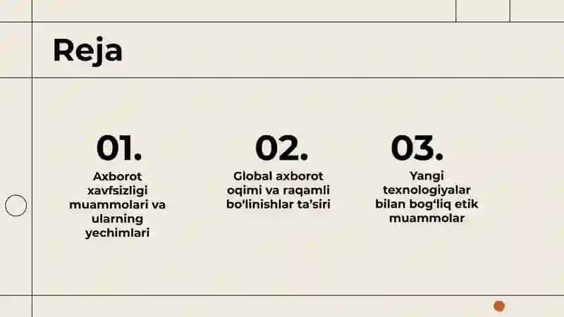 Axborot xavfsizligi muammolari va ularning yechimlari 2