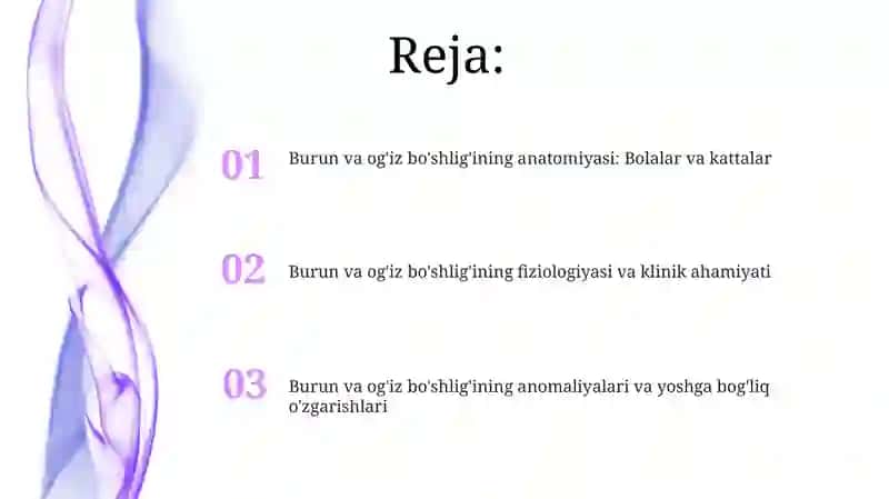 Burun va og'iz bo'shlig'ining anatomiyasi: Bolalar va kattalar 2