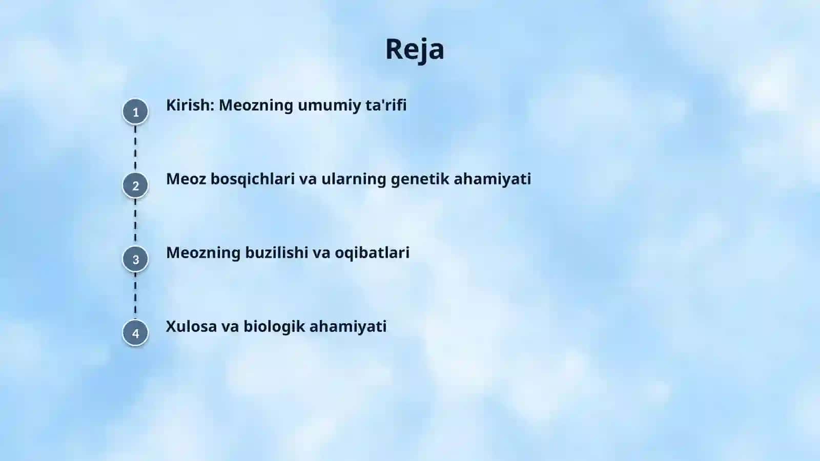Meyozning biologik ahamiyati 2