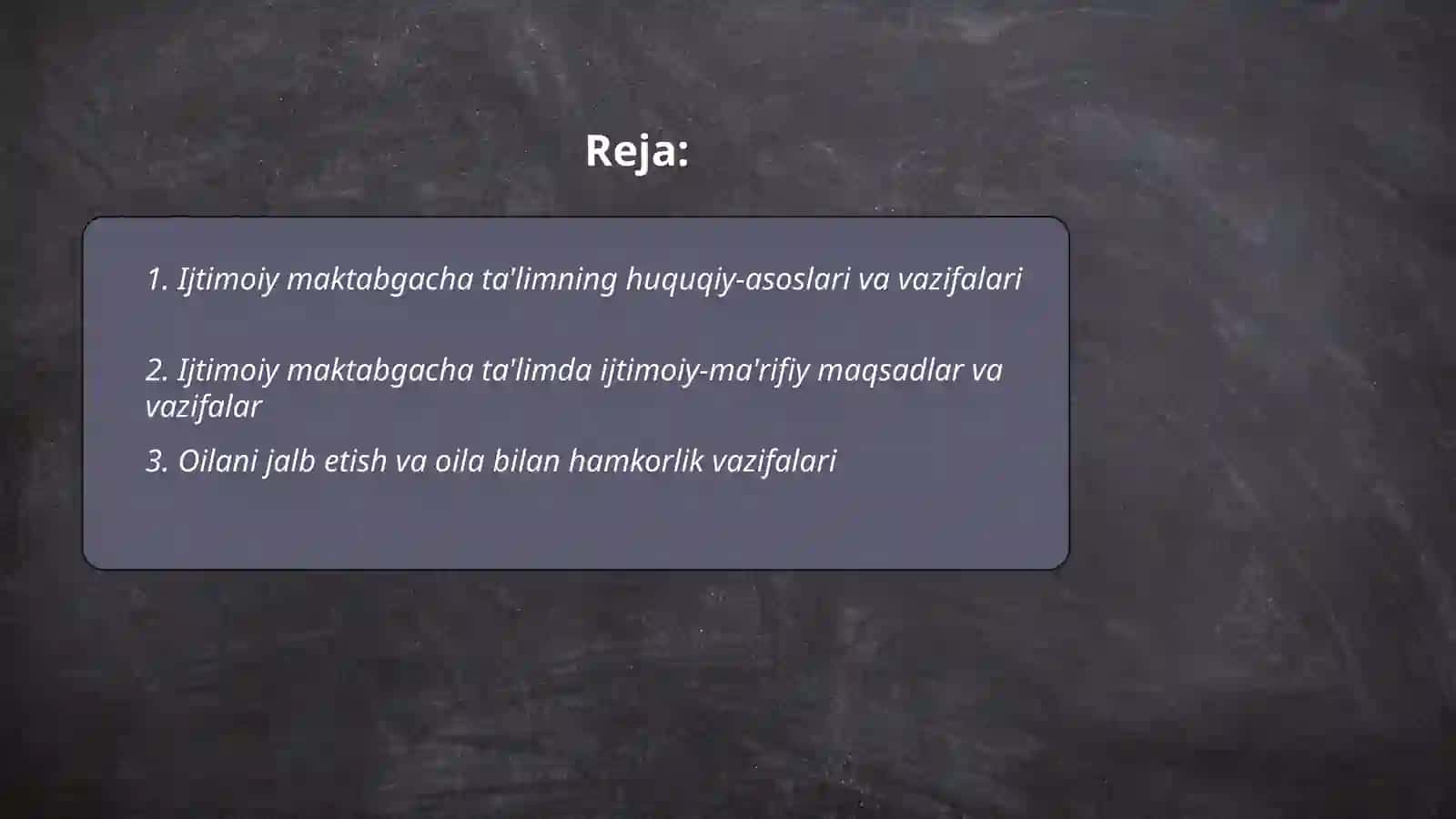 Ijtimoiy maktabgacha ta'limni tashkil etish vazifalari 2