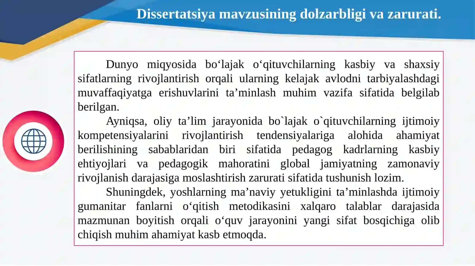 TARBIYAVIY ISHLAR METODIKASI FANI ASOSIDA BO‘LAJAK O‘QITUVCHILARNING IJTIMOIY KOMPETENSIYALARINI RIVOJLANTIRISH METODIKASI 2