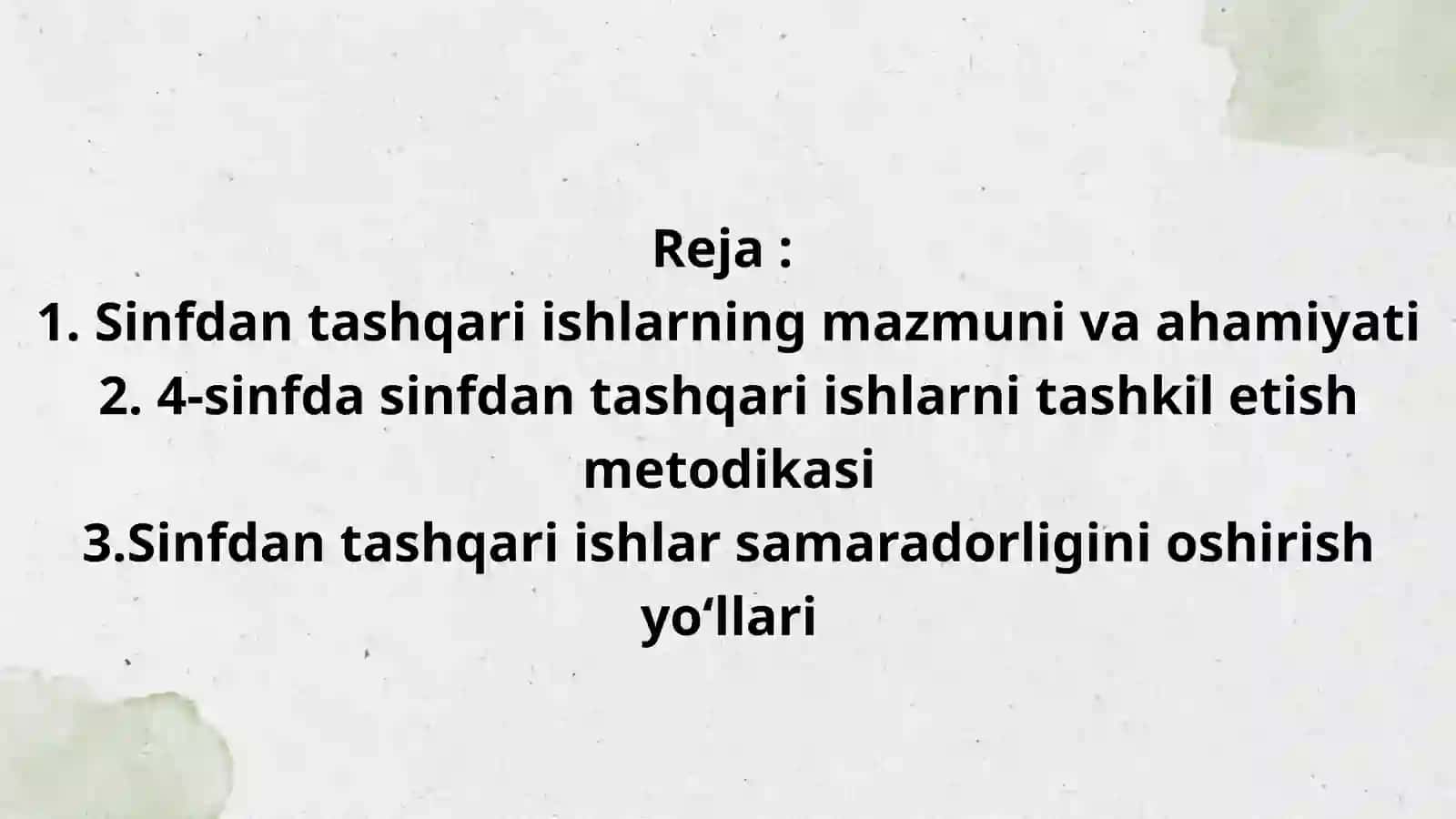 4-sinfda oʻquvchilarning sinfdan tashqari ishlarni tashkil qilish metodikasi 2
