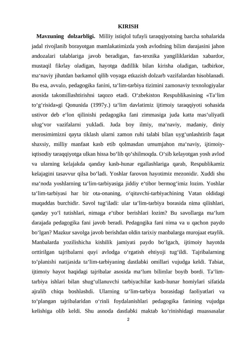 Mavzu: JAMOA VA UNDA SHAXSNI SHAKLLANTIRISH 2