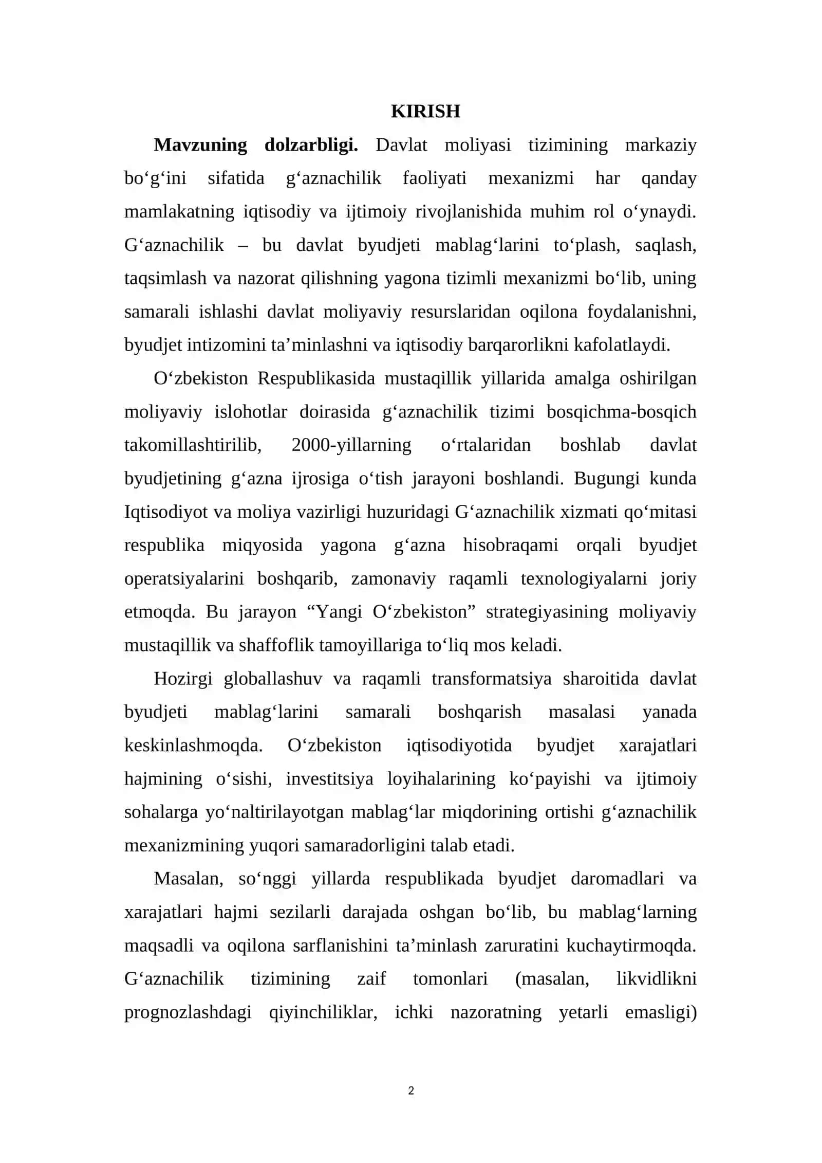 G‘aznachilik faoliyatining tashkiliy-huquqiy asoslari va amaliyoti 2