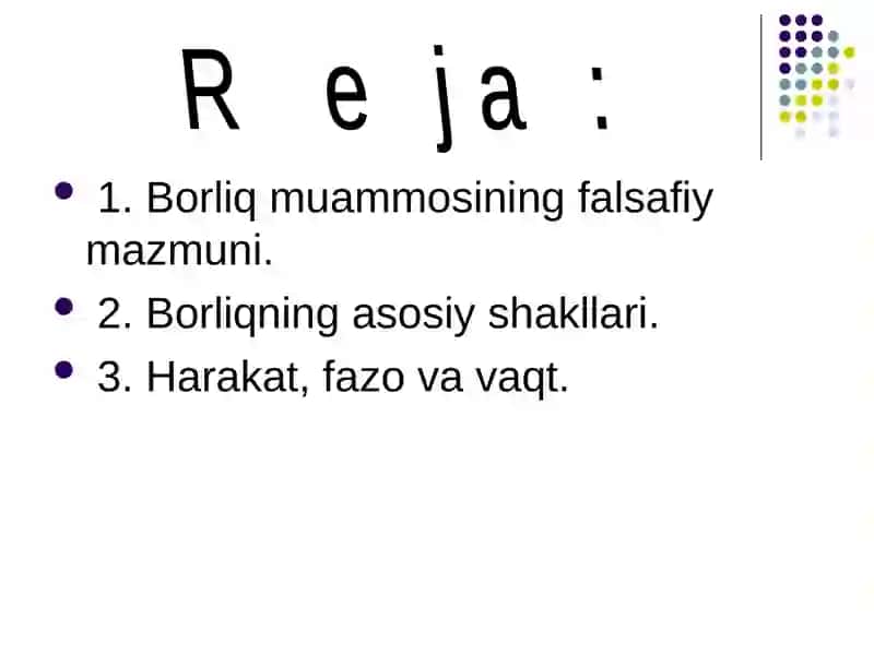 Borliq falsafasi 2