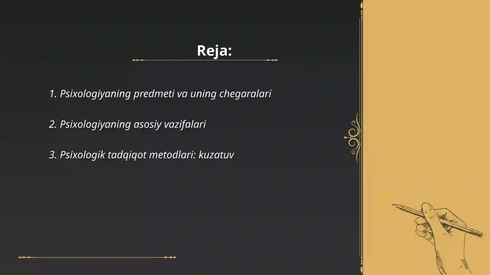 Psixologiya fani predmeti vazifalari va metodlari 2