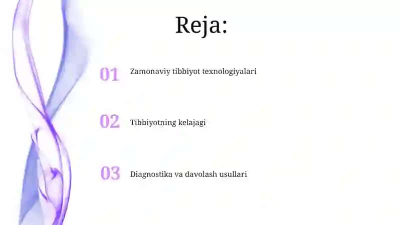 Zamonaviy tibbiy tehnologiyalar 2